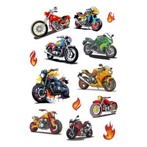 Tatuaże zmywalne motocykle